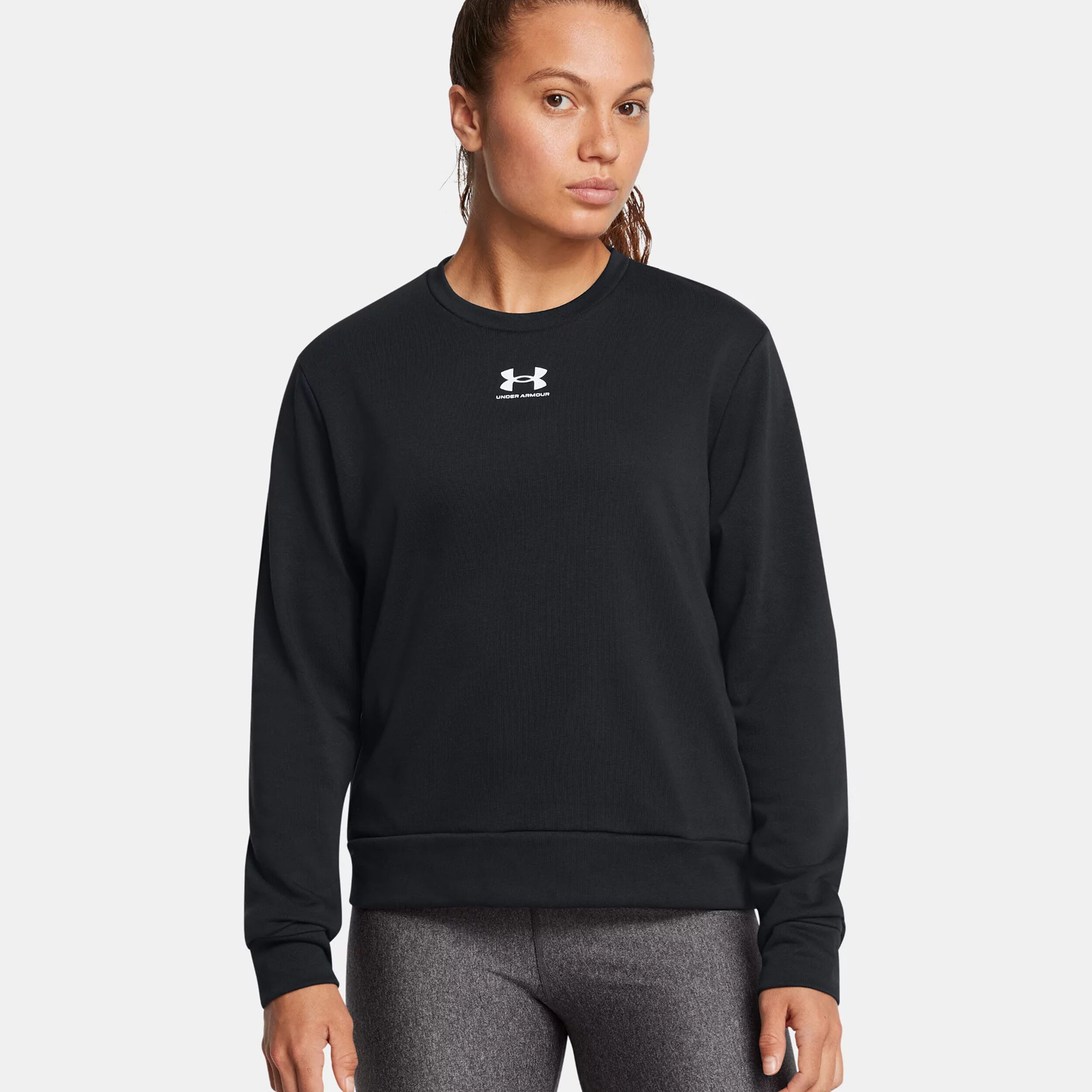 Rival Terry Crew Longsleeve Damen - Schwarz