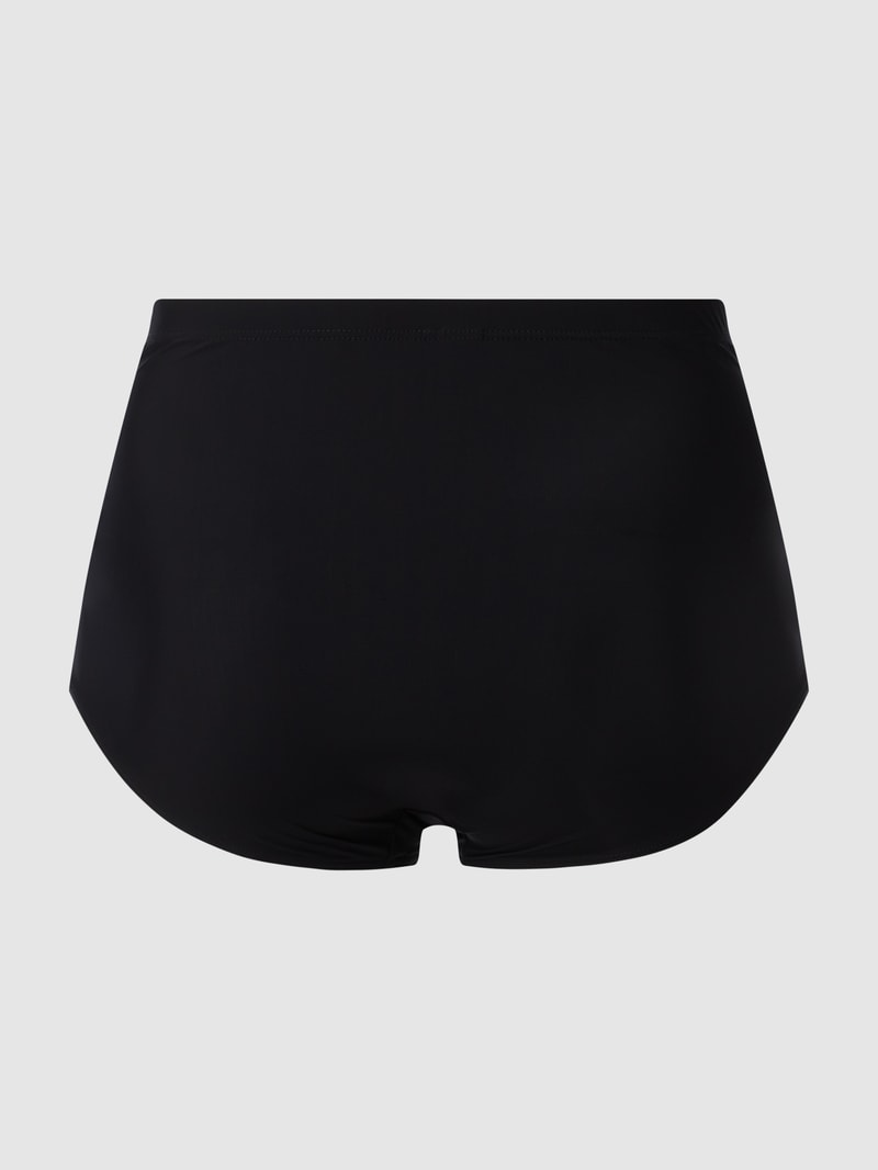 PLUS SIZE High Waist Bikini-Hose mit Stretch-Anteil in schwarz