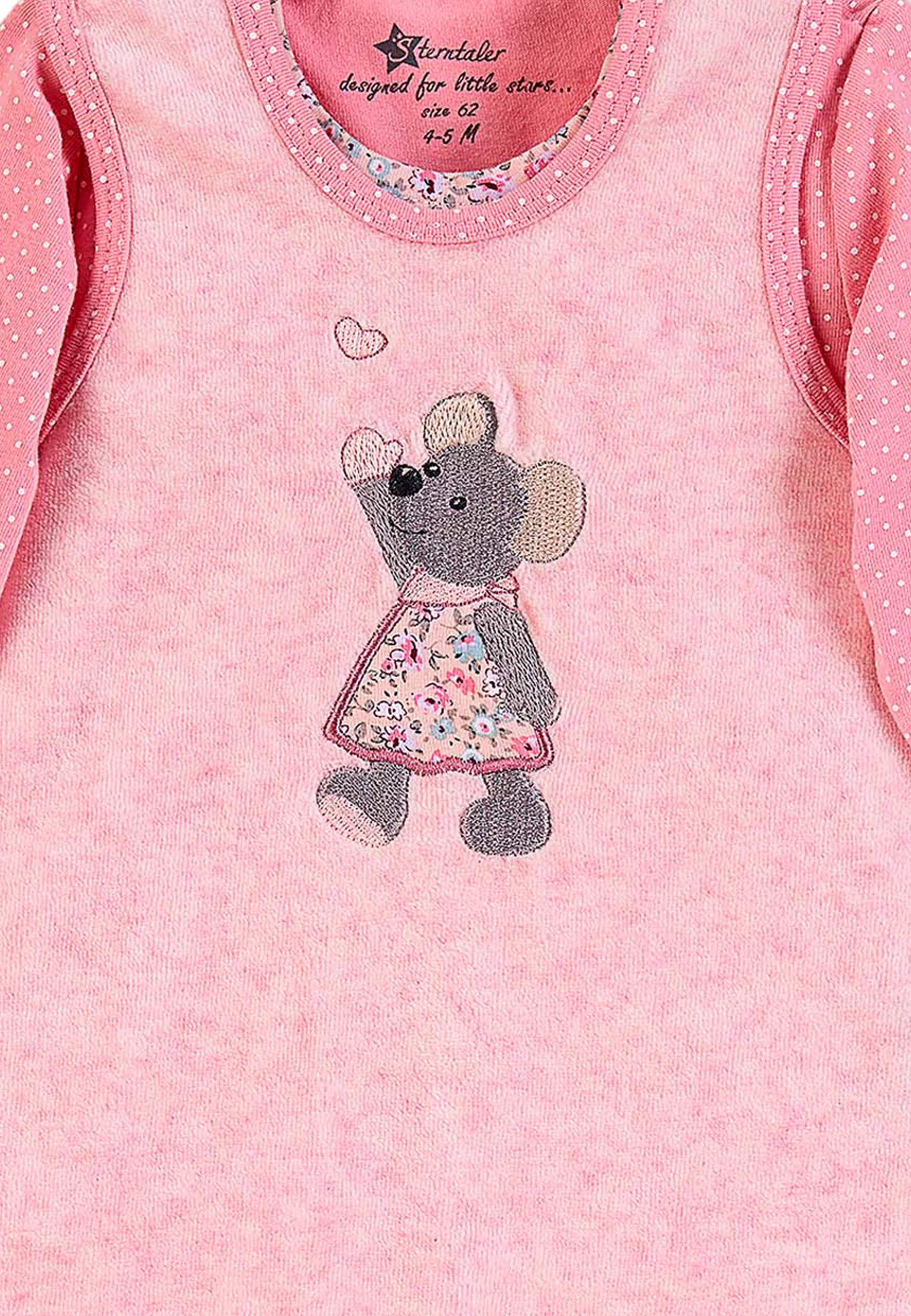 Strampler-Set Nicki Maus Mabel in Rosa