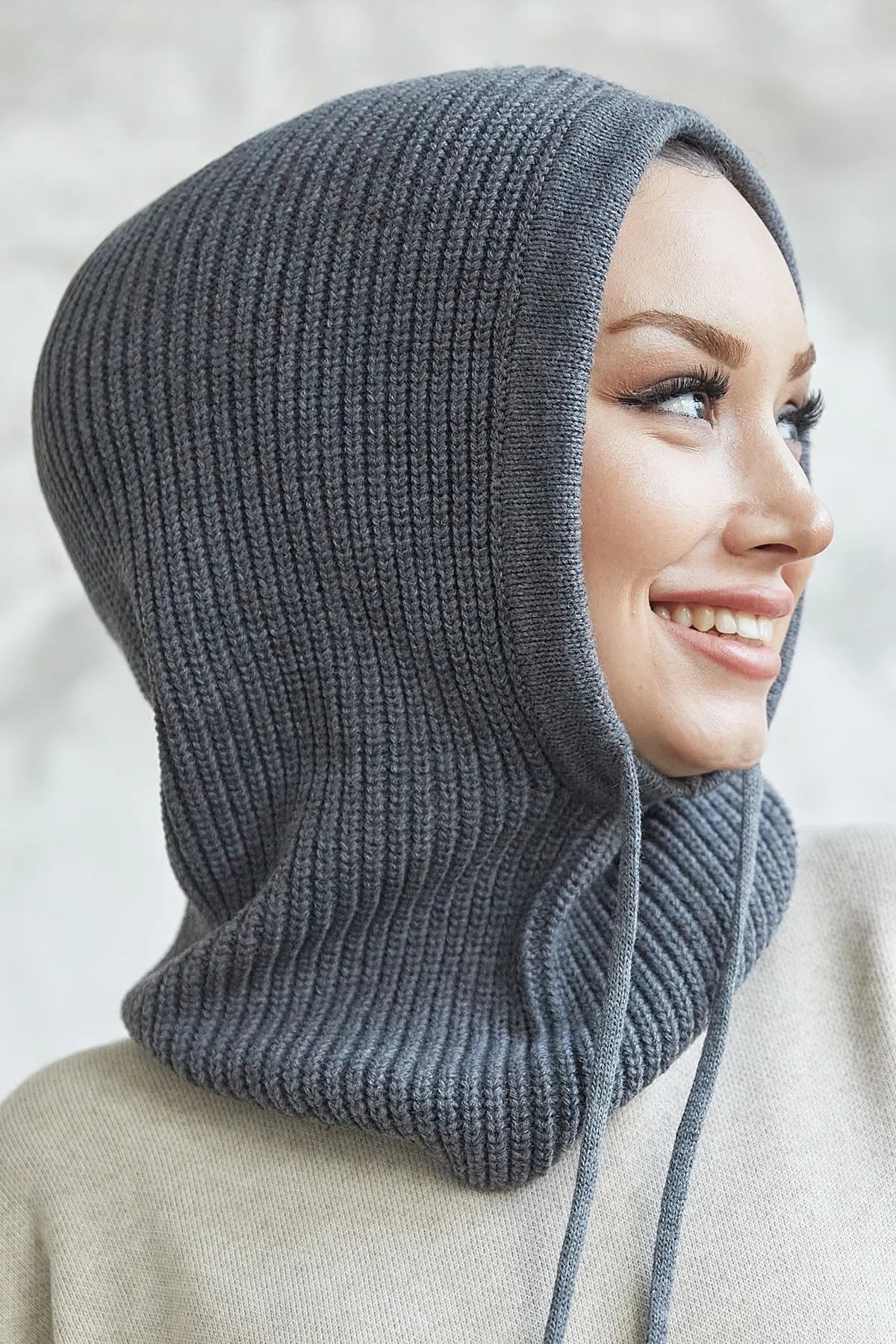 InStyle  Rona Knitwear Balaklava – Anthrazit