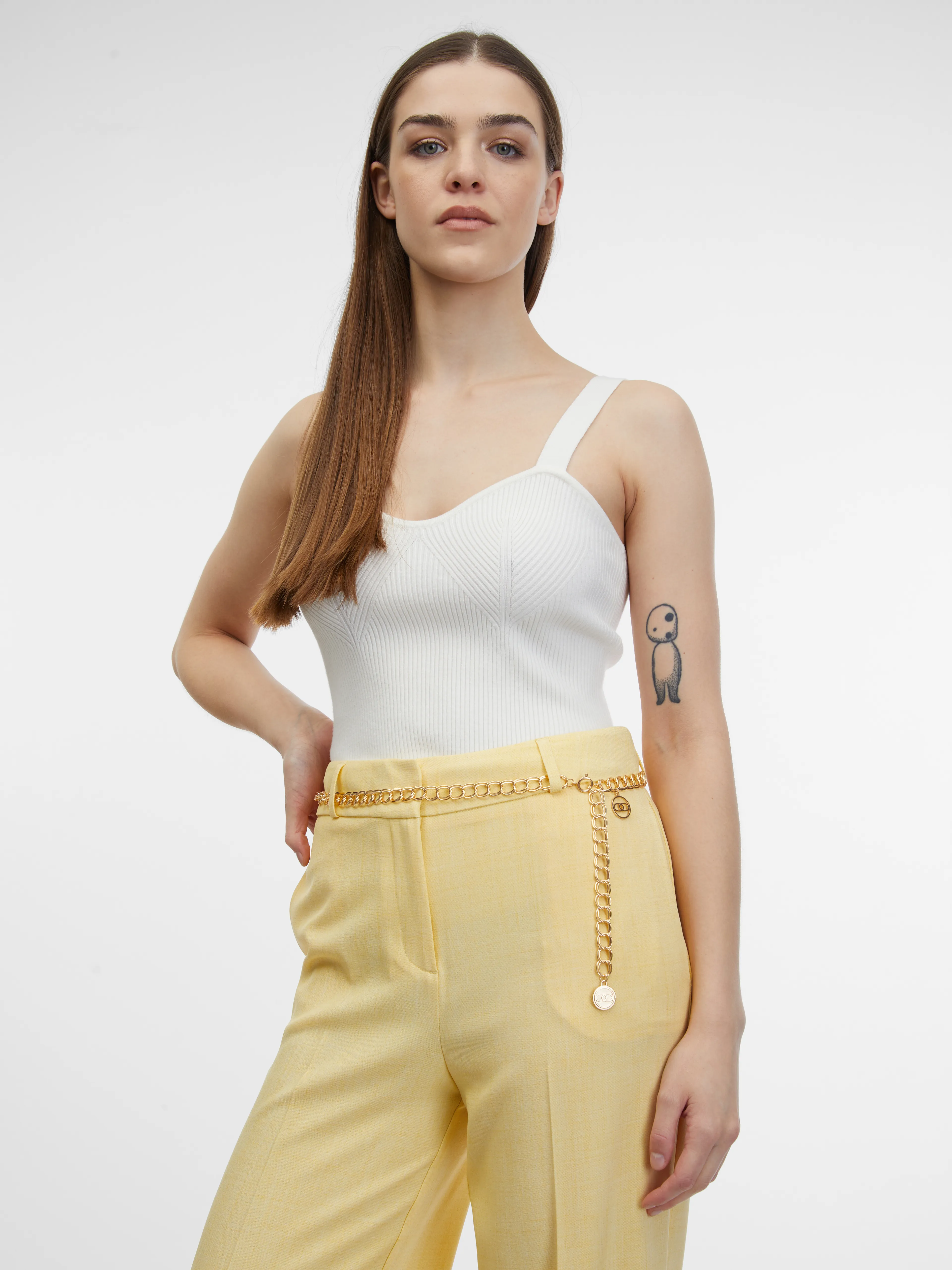 Gelbe weite Damenhose ORSAY