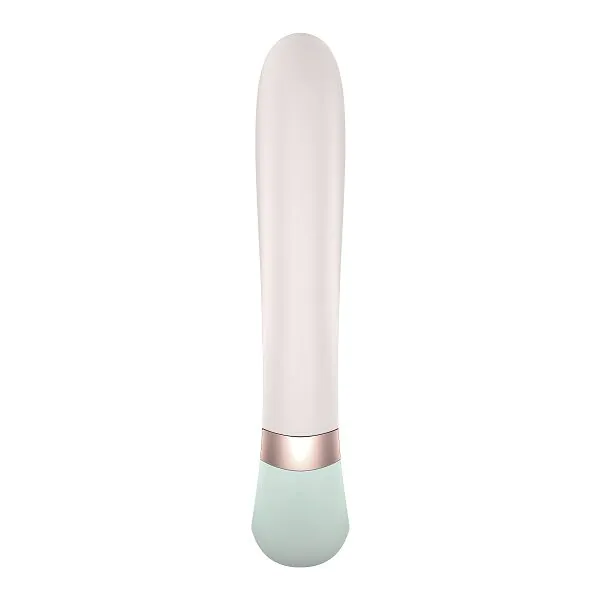 „Satisfyer Heat Wave Connect“ programėlė su mėtų spalvos intymios higienos masažuokliu