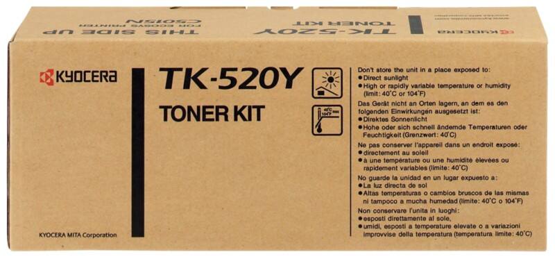 Kyocera TK-520Y Original Tonerkartusche Gelb