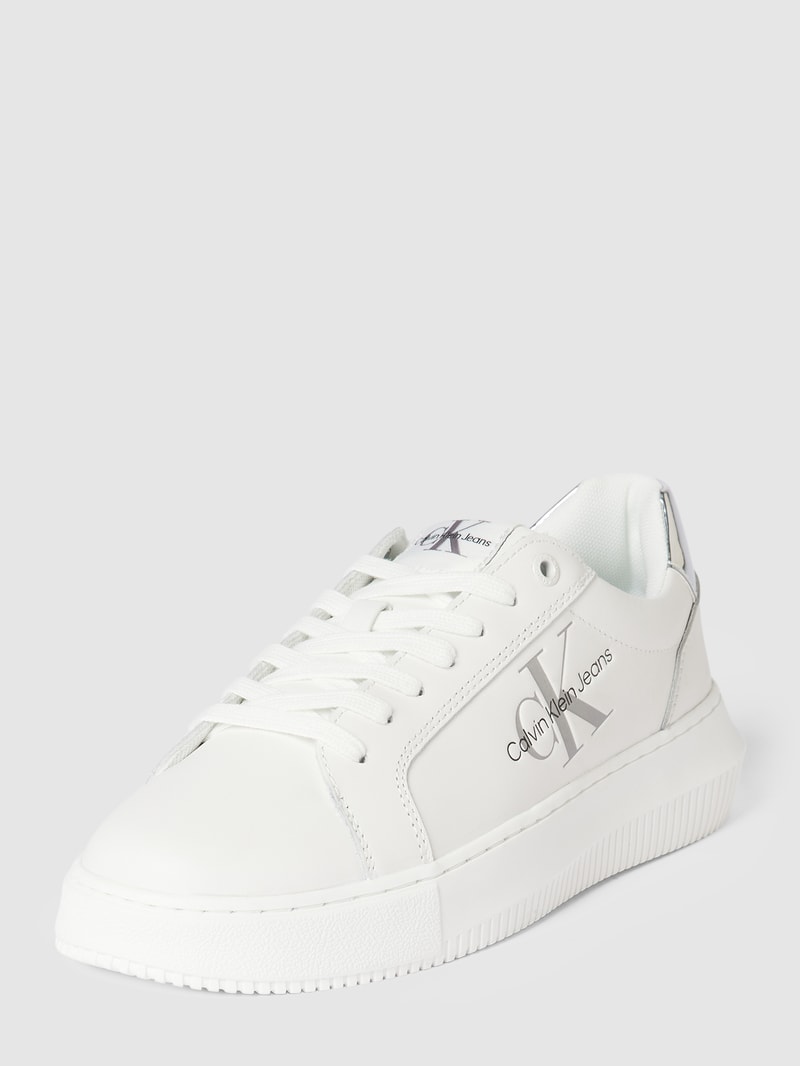 Sneaker aus Leder Modell 'CHUNKY' in weiss