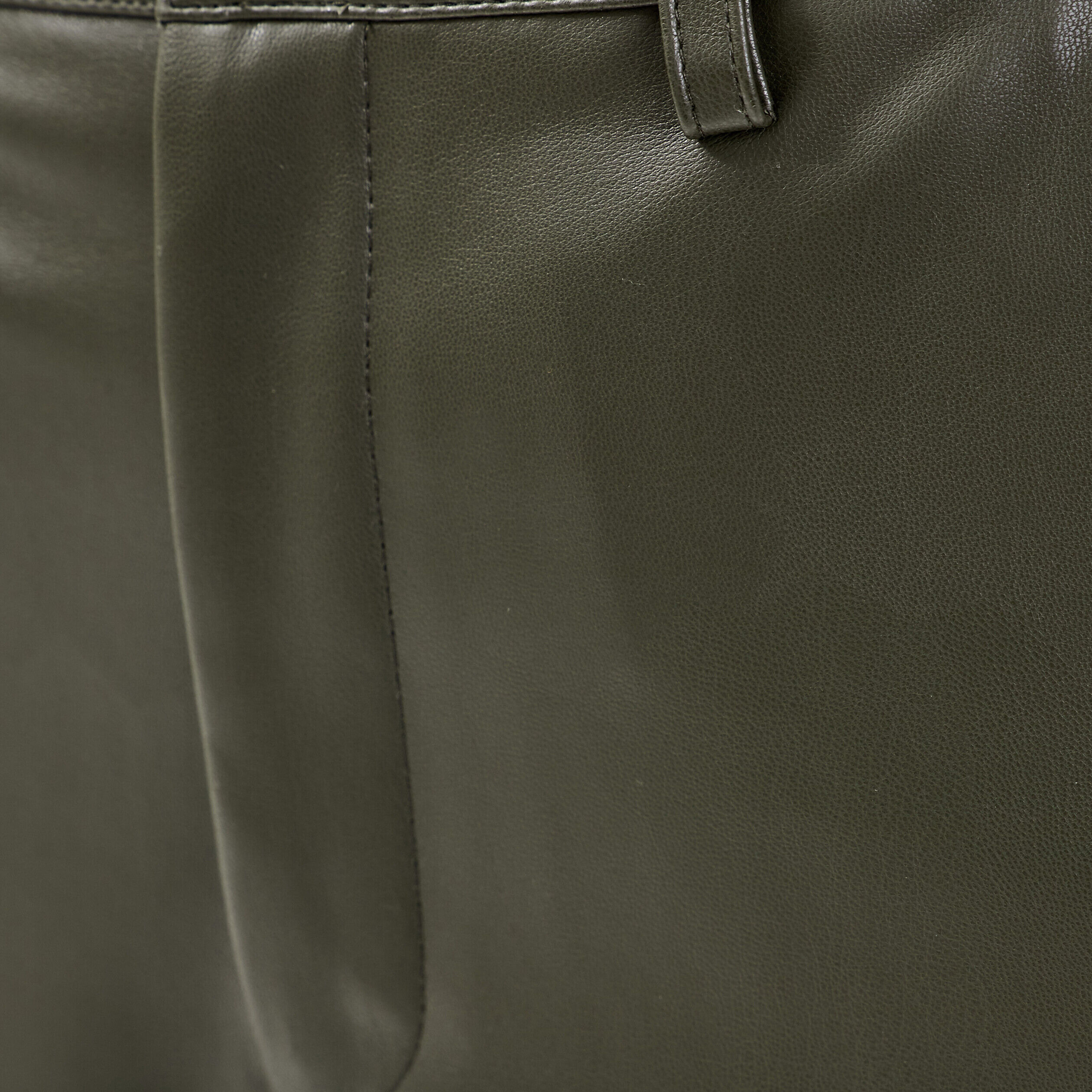 Pantalon bootcut taille haute vert kaki femme | Cache Cache