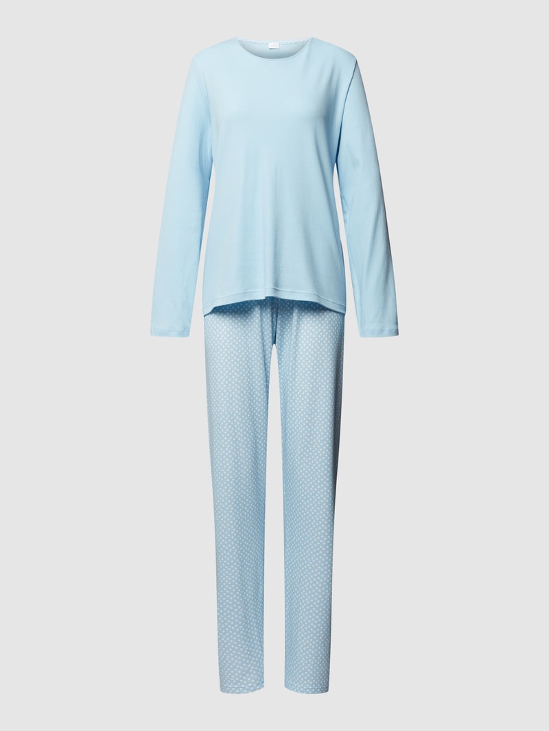 Pyjama aus Baumwolle Modell 'Emelie' in hellblau