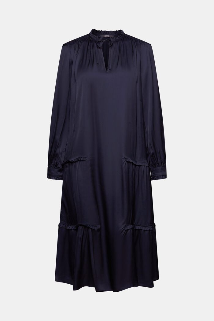 Midikleid mit Drapé-Effekt