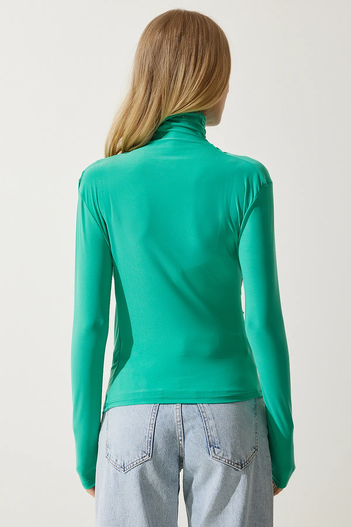 Happiness İstanbul  Bluse - Dunkelblau - Slim Fit