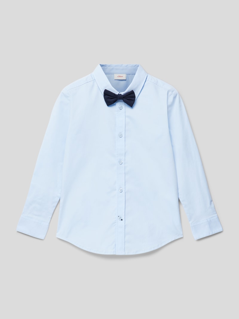 Hemd mit Fliege Modell 'Back to School' in bleu