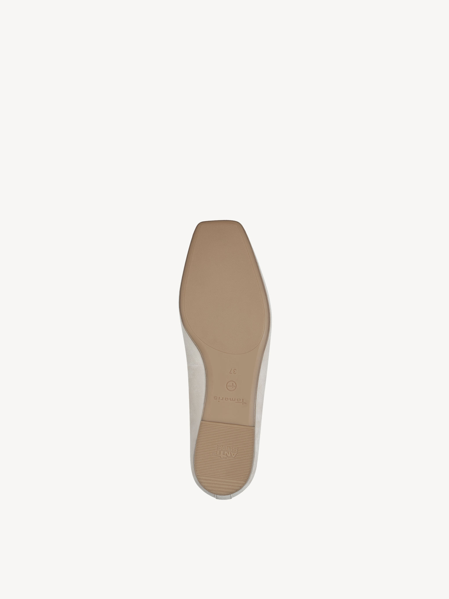 Ballerine en cuir - beige