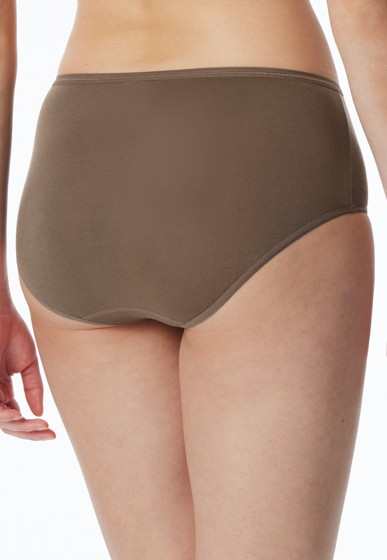 Midi-Slips 2er-Pack beige/ taupe - Modal Essentials