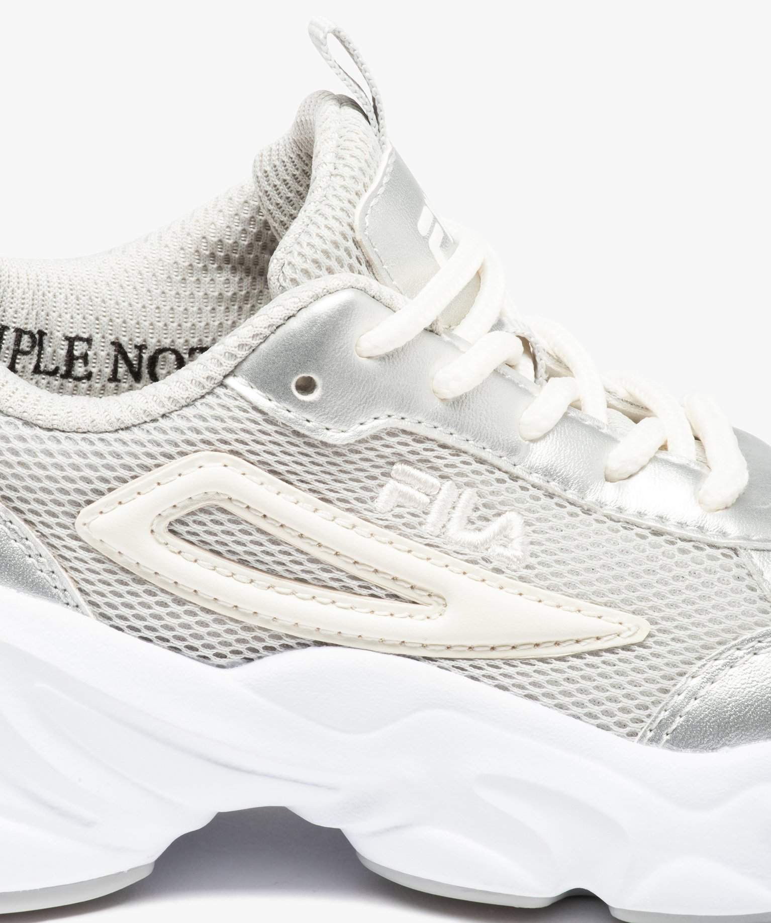 Baskets fille running en mesh et matière irisée – Fila F... argent | GEMO