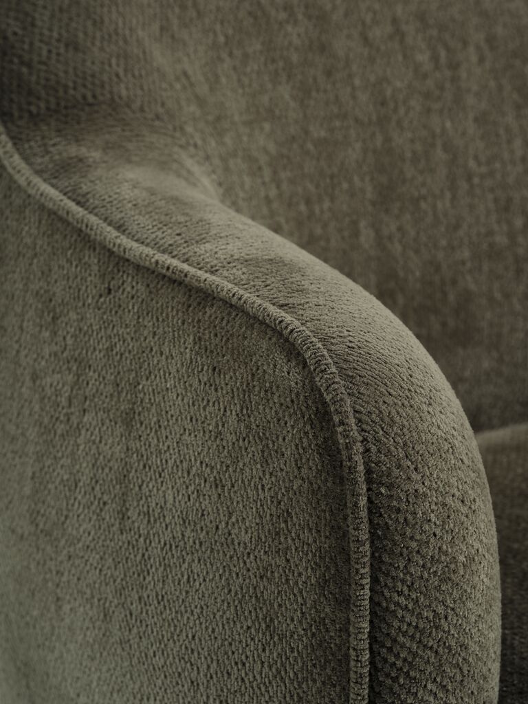 Sofa BREDAL BREDAL 2,5-osobowa w kolorze oliwkowo-zielonym/dąb