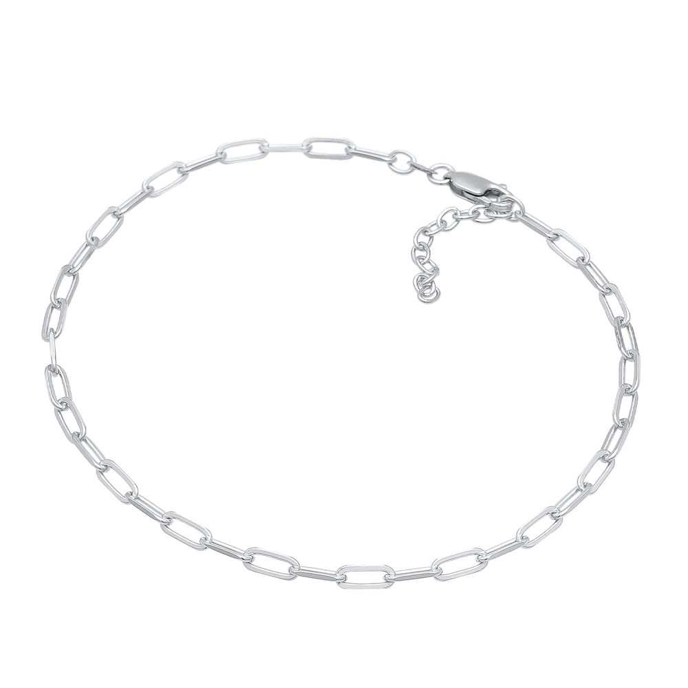 Elli Elli Bracelet de Cheville Collier à maillons pour femmes Oval Basic Été Trend rég Bijoux