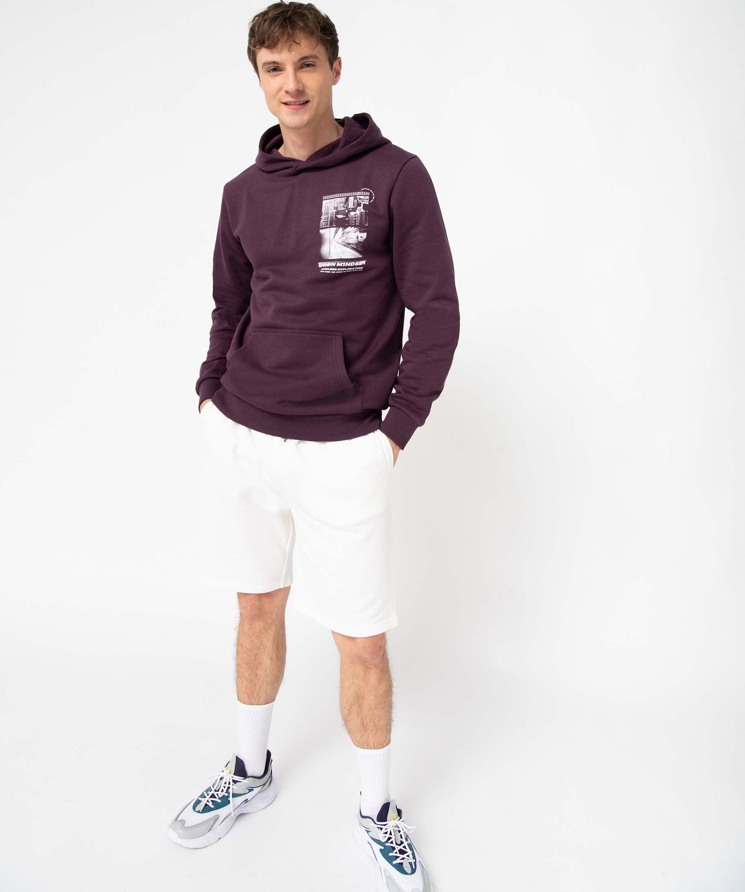 Bermuda homme en maille extensible blanc | GEMO