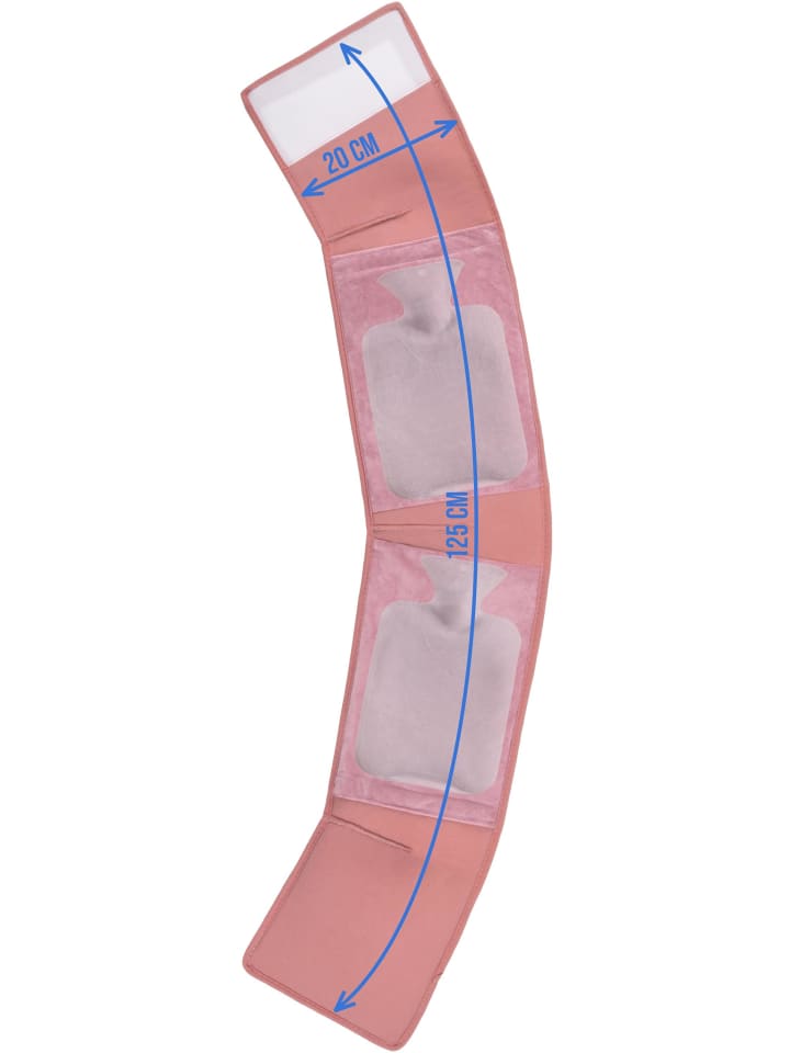 normani Wärmflaschen Gürtel mit 2 Wärmflaschen Newtok in Rosa günstig kaufen 125 cm