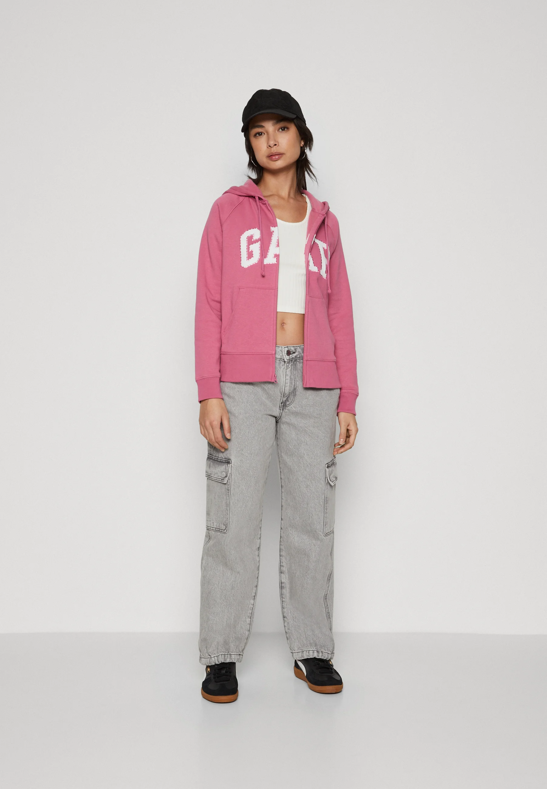 GAP Petite HERITAGE - Sudadera con cremallera