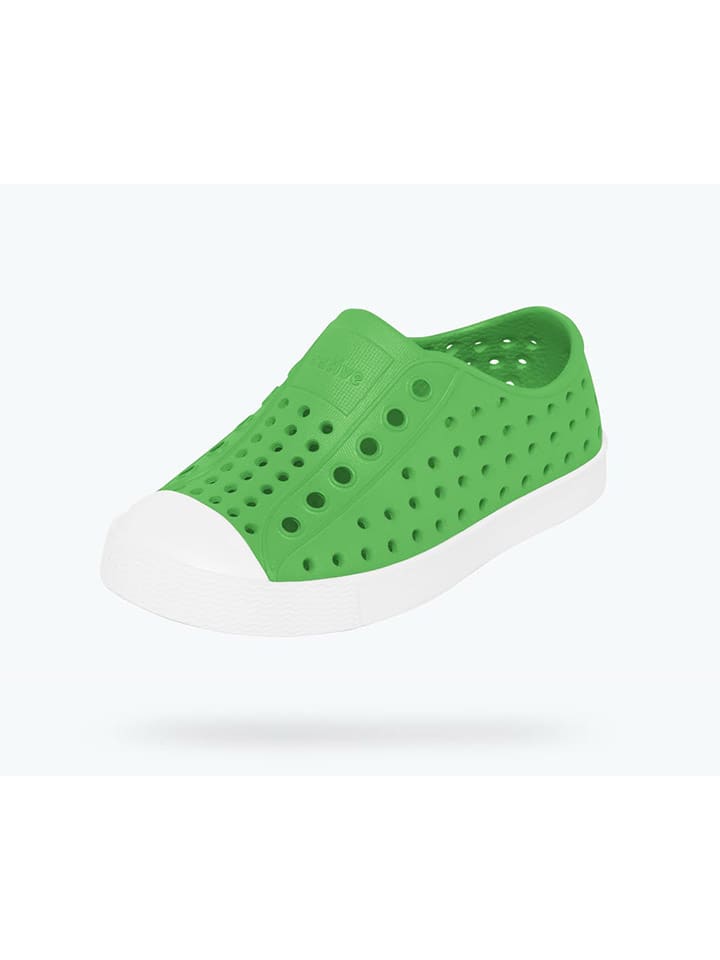 Native Slipper in Grün/ Weiß günstig kaufen