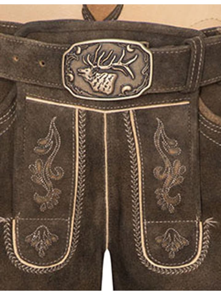 Spieth & Wensky Lederhose in Braun günstig kaufen