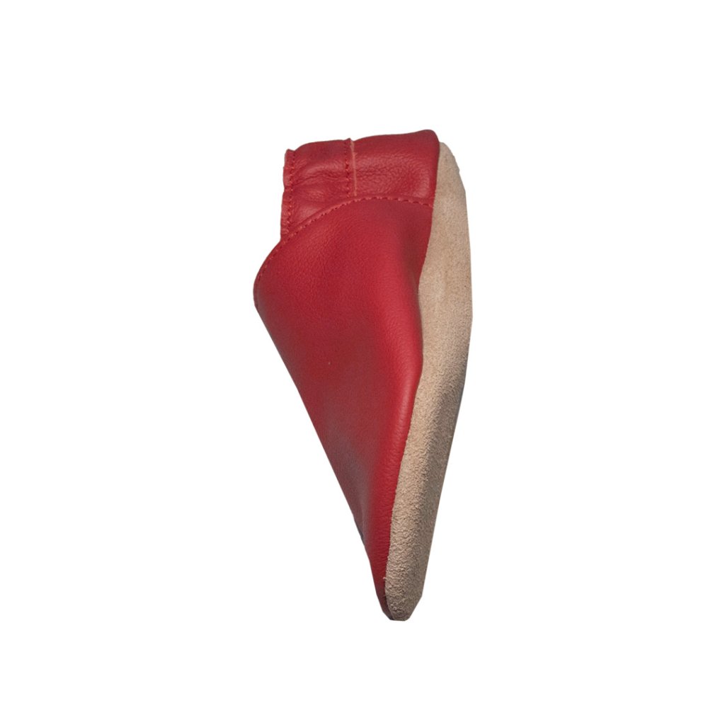 baBice Plain Red rote Krabbelschuhe