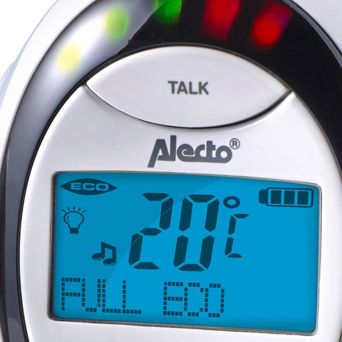Alecto Babyphone DBX-88 ECO DECT Babyphone mit Display, mit Gegensprechfunktion