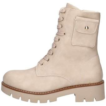 Via della Rosa Schnür Boots in beige