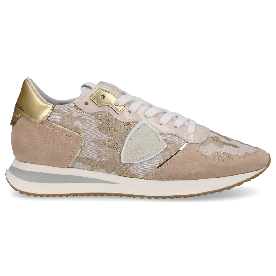 Philippe Model - Sneaker low TRPX Veloursleder Textil - beige