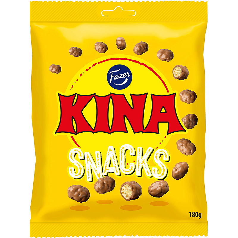 Fazer Kina gul snacks 180 g gul
