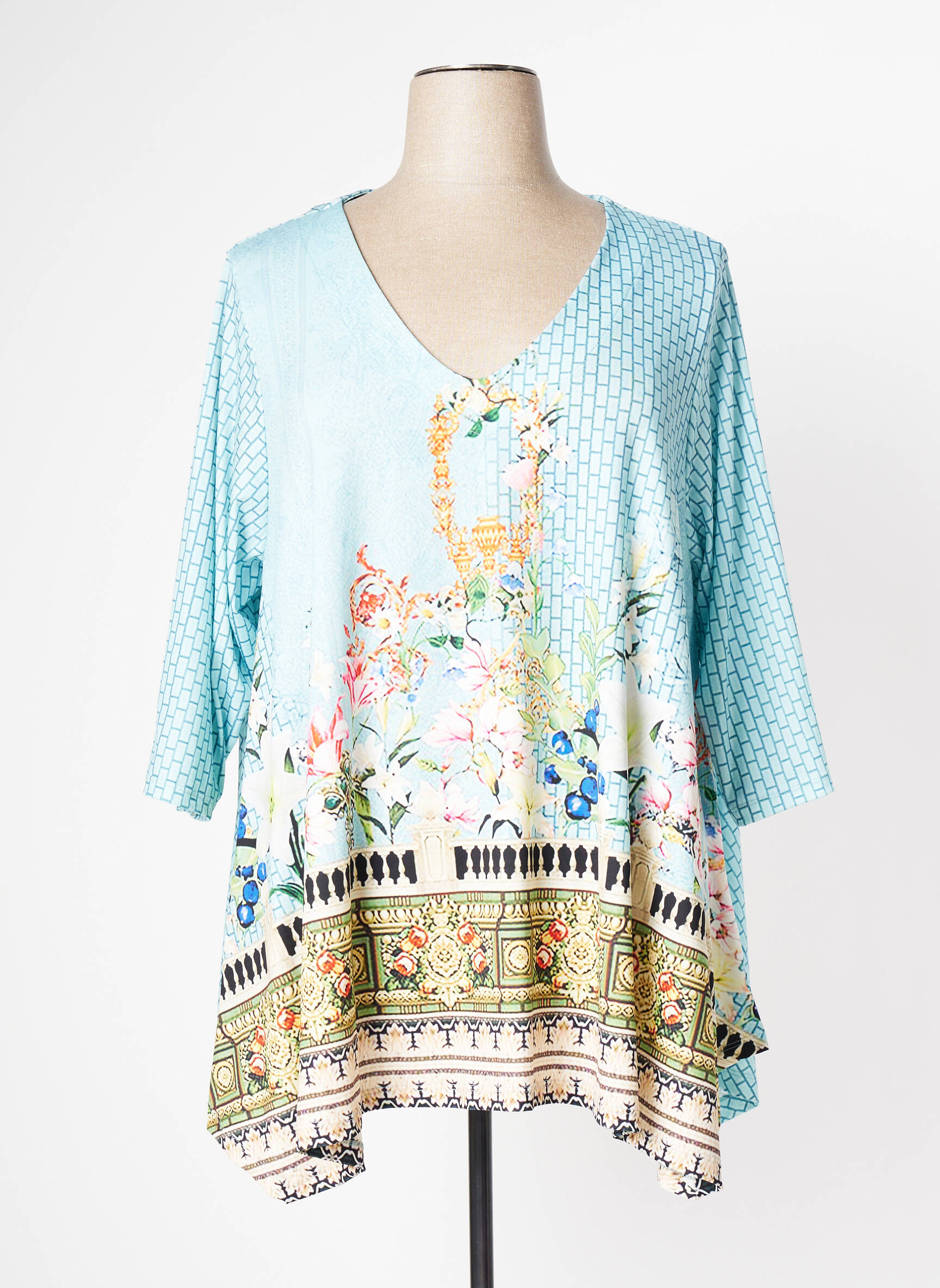 Joy Tuniquemanchelongue Femme couleur bleu