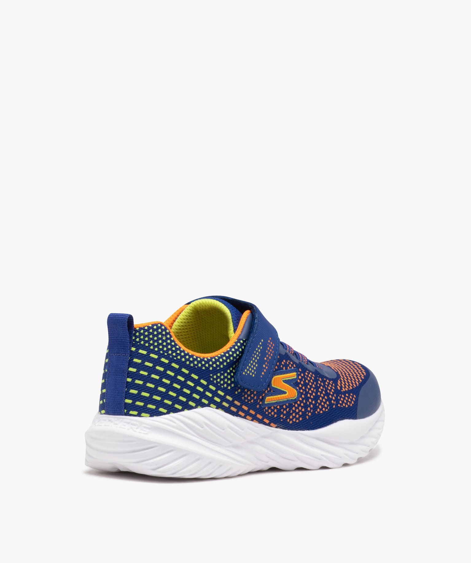 Baskets Garçon en mesh à reliefs contrastants - Skechers bleu | GEMO