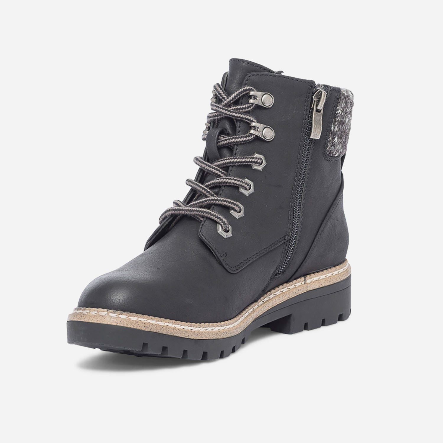 Boots noir fourré esprit montagne