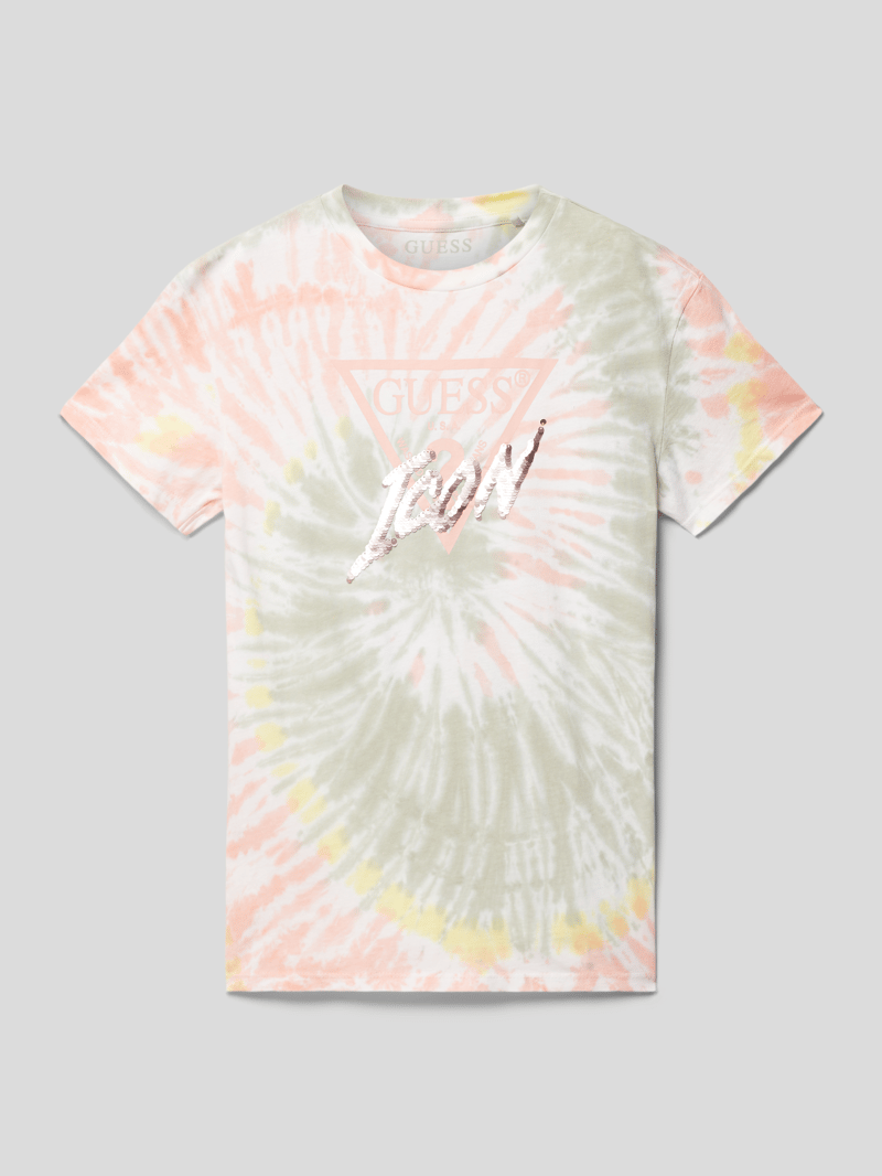 T-Shirt im Batik-Look in schilf