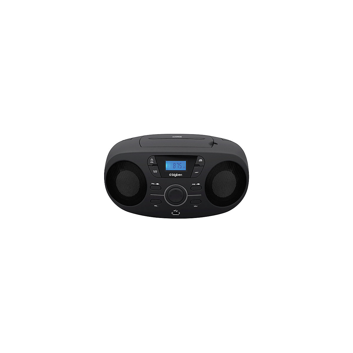 Tragbares CD/Radio mit USB schwarz
