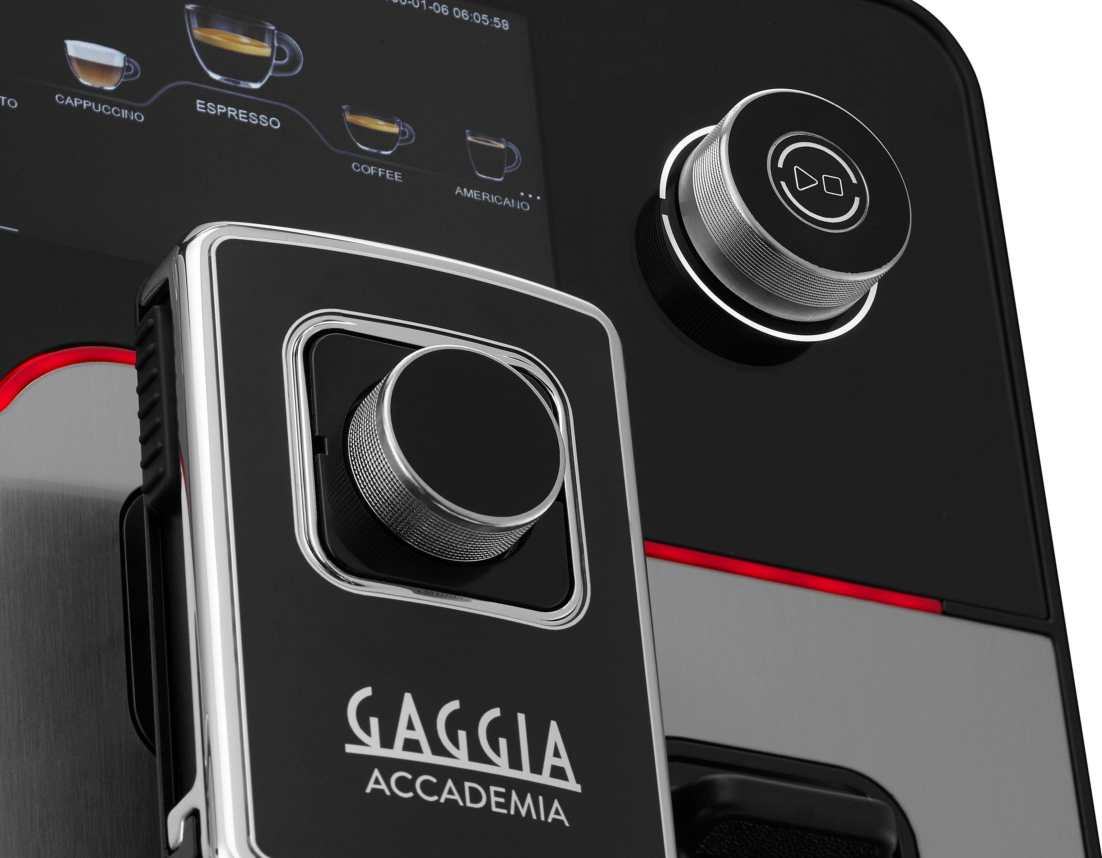 Gaggia Kaffeevollautomat Accademia Stainless Steel, vom Erfinder des Espresso - Barista@Home dank Espresso-Plus-System