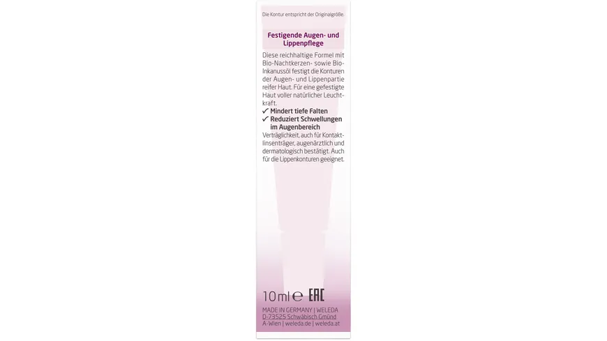 WELEDA NACHTKERZE Festigende Augen- und Lippenpflege 10 ml