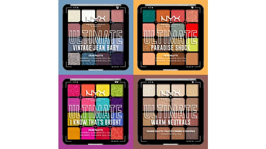 NYX PROFESSIONAL MAKEUP Lidschattenpalette I Know That’s Bright