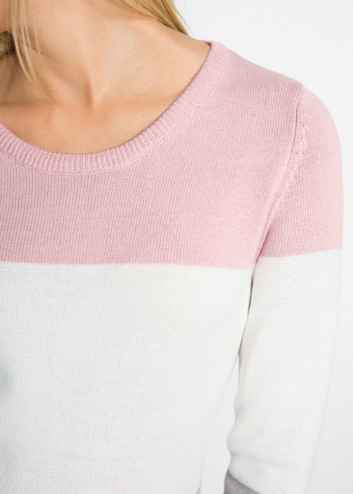 Pullover im Colorblocking-Stil