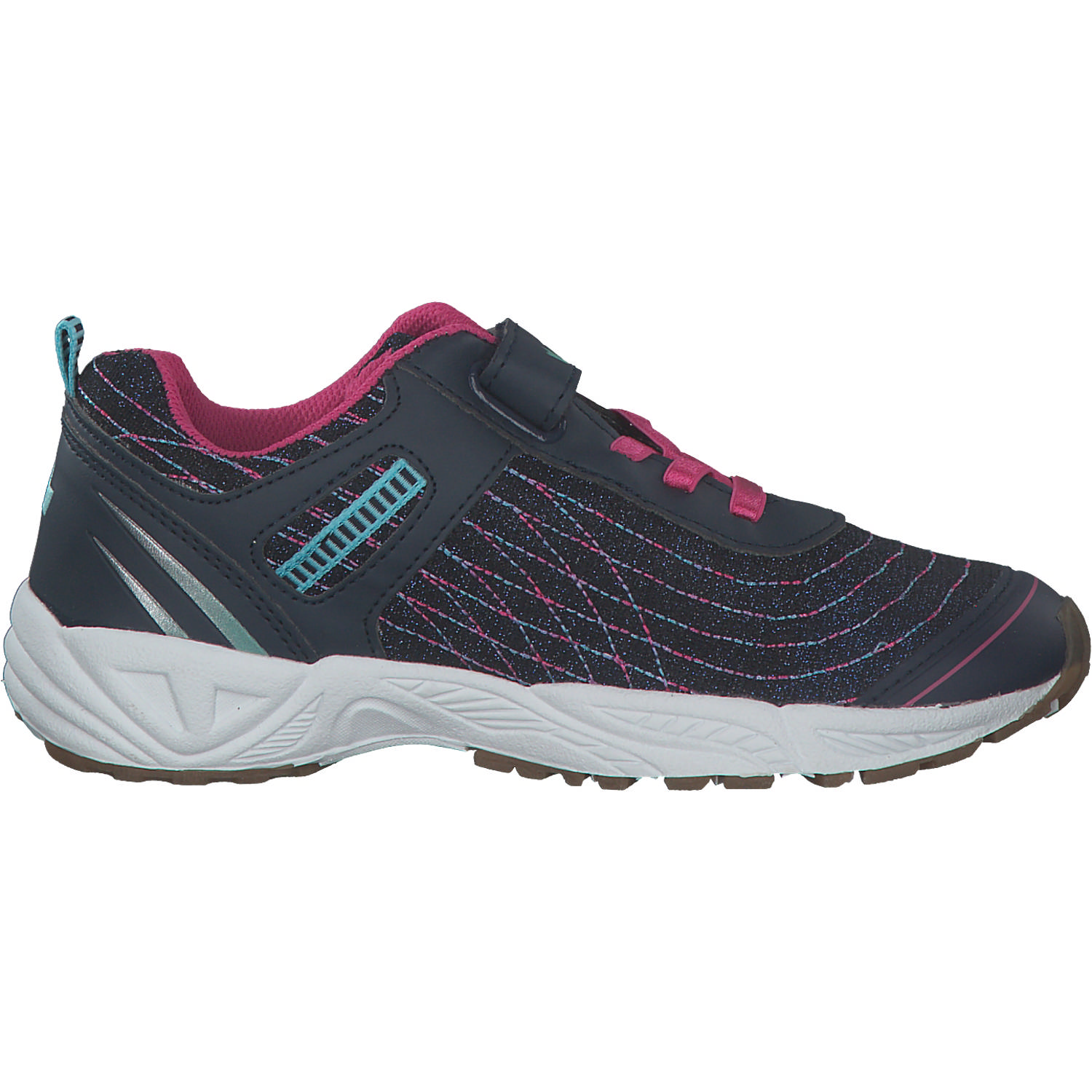 Geka Barney VS W, Sneakers Low, Kinder, marine/pink/tUErkis