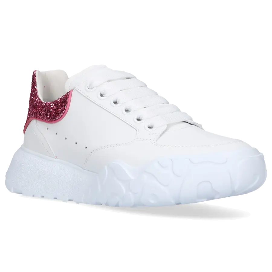 Alexander McQueen - Sneaker low NEW COURT Kalbsleder - weiß