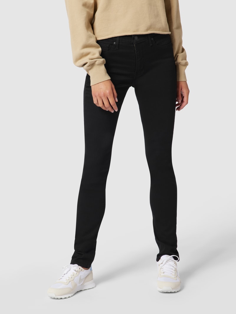 Shaping Skinny Fit Jeans mit Stretch-Anteil Modell '311' - ‘Water<Less™’ in schwarz