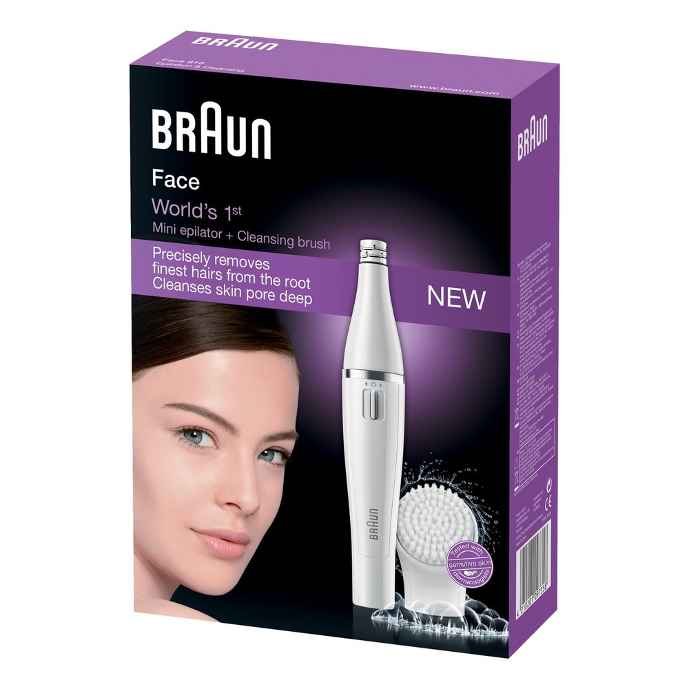 braun Braun Face 810 Épilateur Visage Et Brosse Nettoyante Visage Epilateur + Brosse Visage