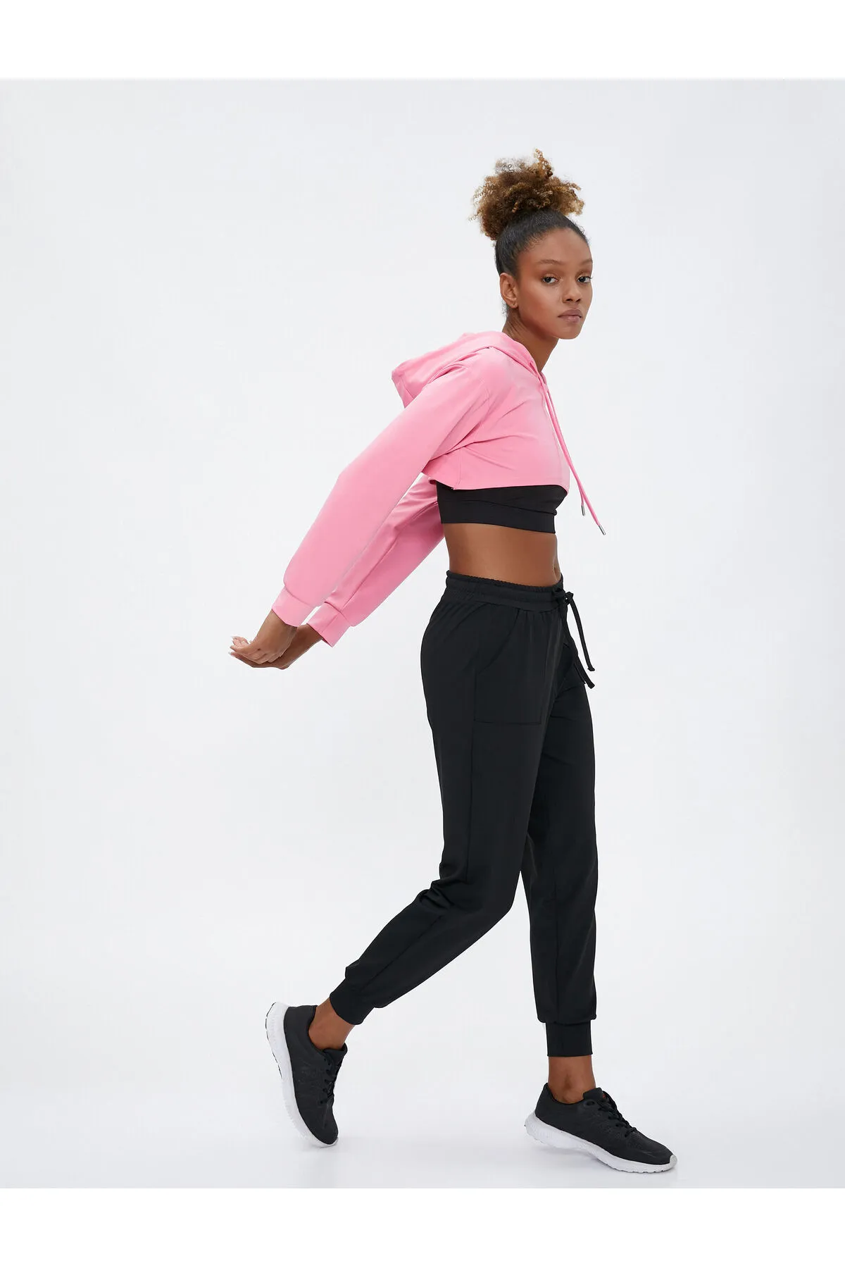 Koton  Jogger-Jogginghose mit Taschendetail und Spitzenbund