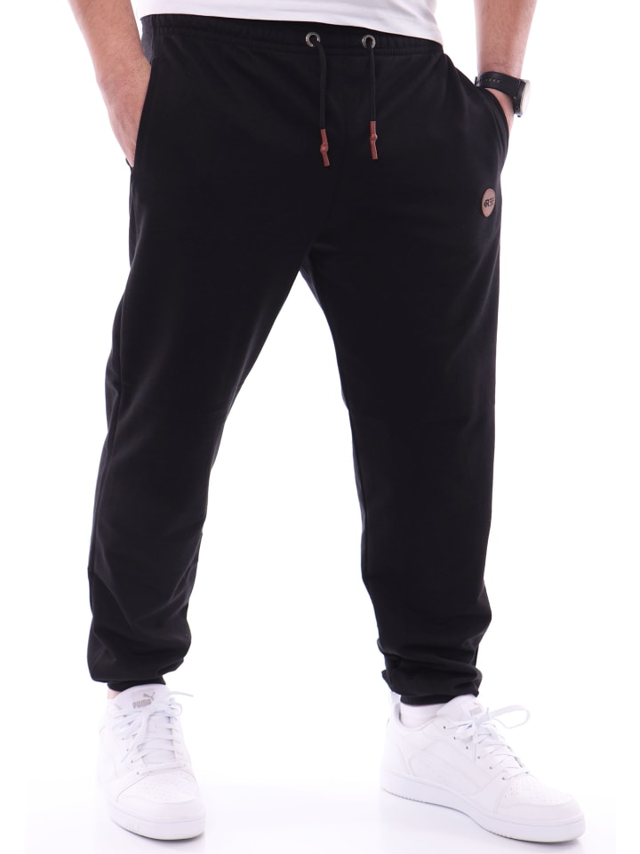 RESLAD Jogginghose mit Brandpatch in schwarz günstig kaufen