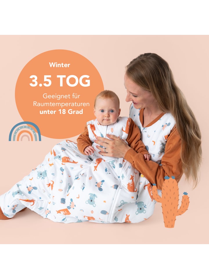 Schlummersack Babyschlafsack, 3.5 TOG in Braun günstig kaufen