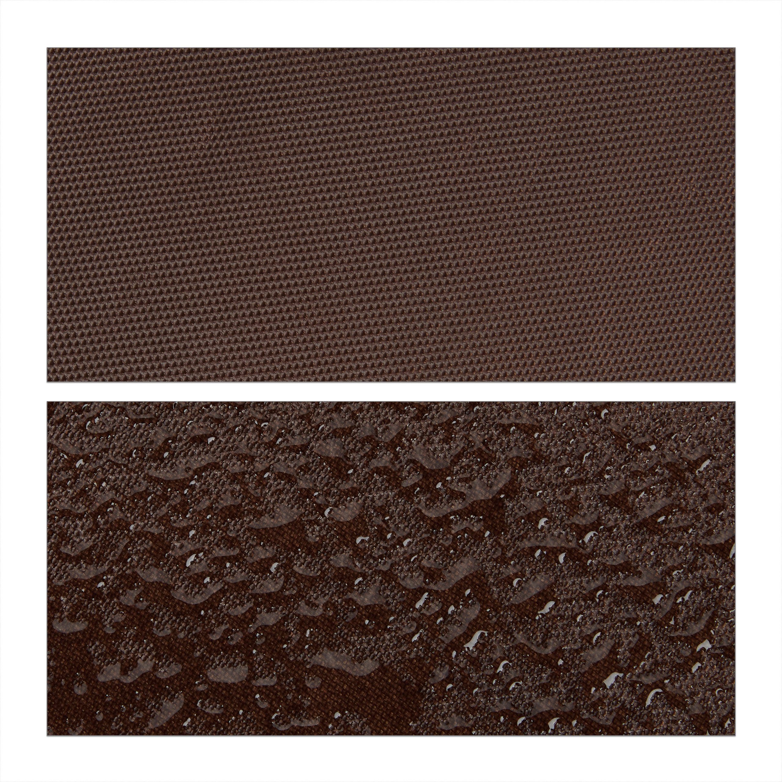 relaxdays Sonnensegel Rechteck Sonnensegel in Braun, 2,5 x 3,5 m