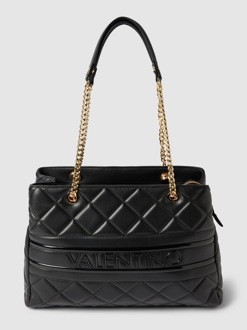 Handtasche mit Steppnähten Modell 'ADA' in black