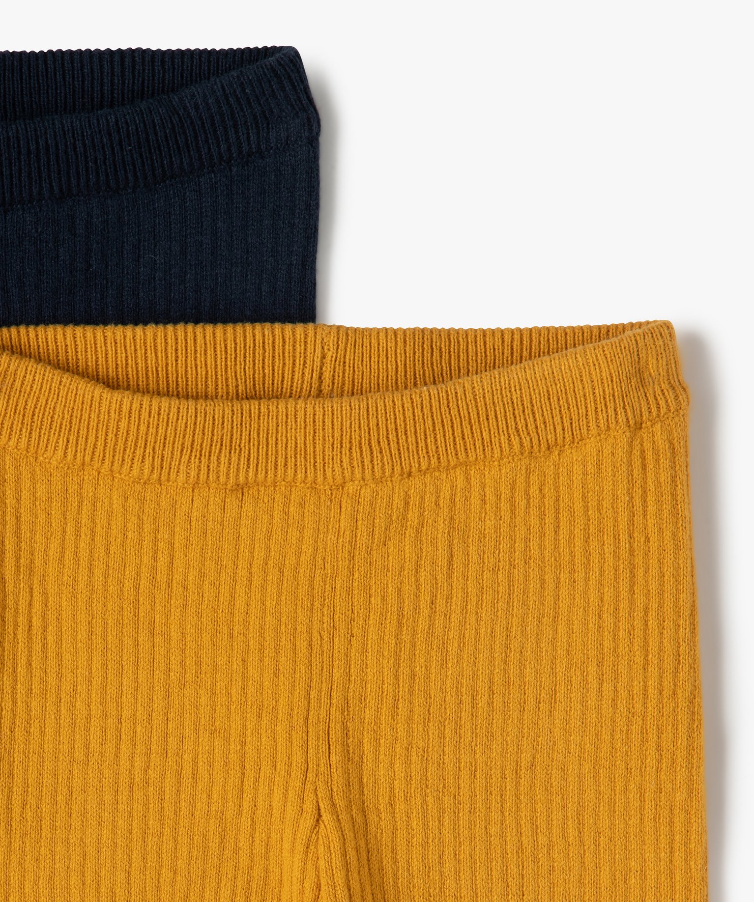Pantalon bébé en maille ctelée (lot de 2) | GEMO