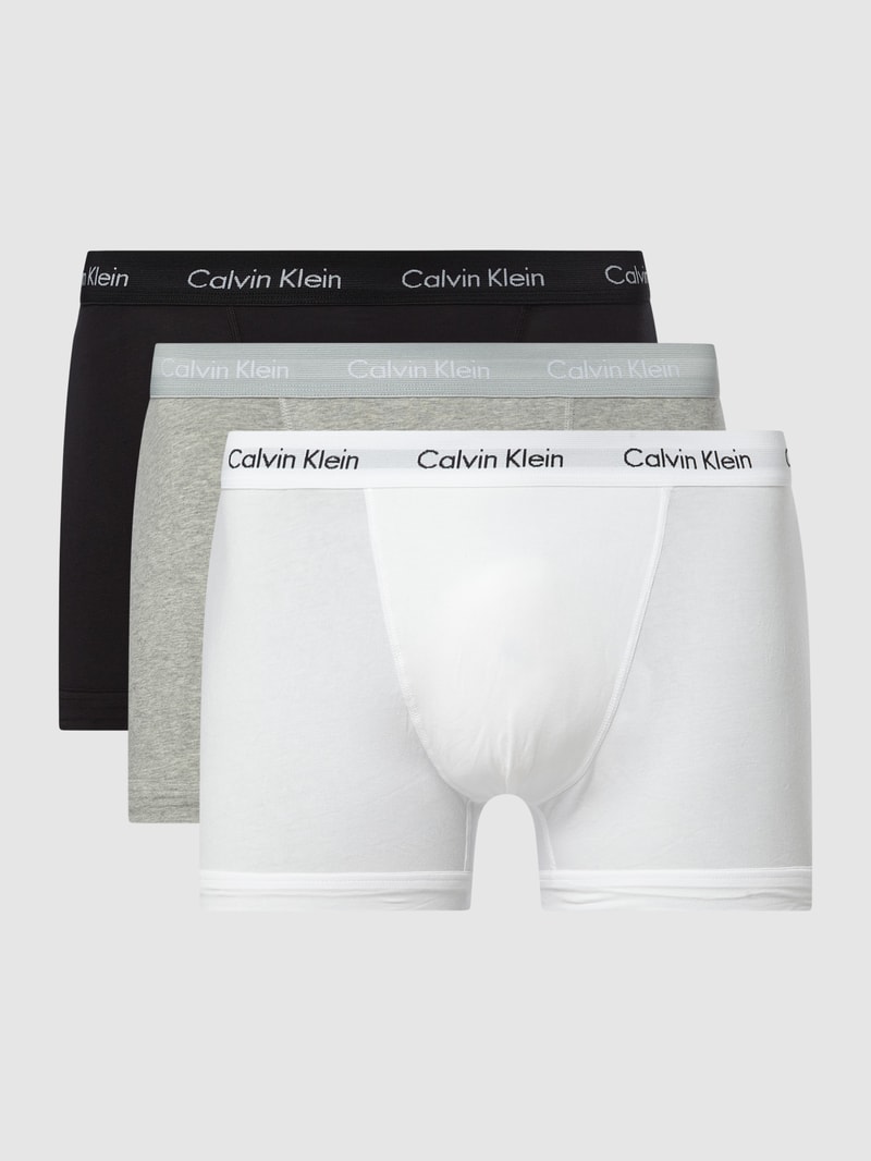 PLUS SIZE Trunks im 3er-Pack in mittelgrau meliert