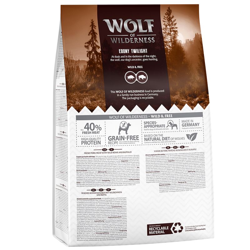 Wolf of Wilderness 'Ebony Twilight' - Wild & Büffel