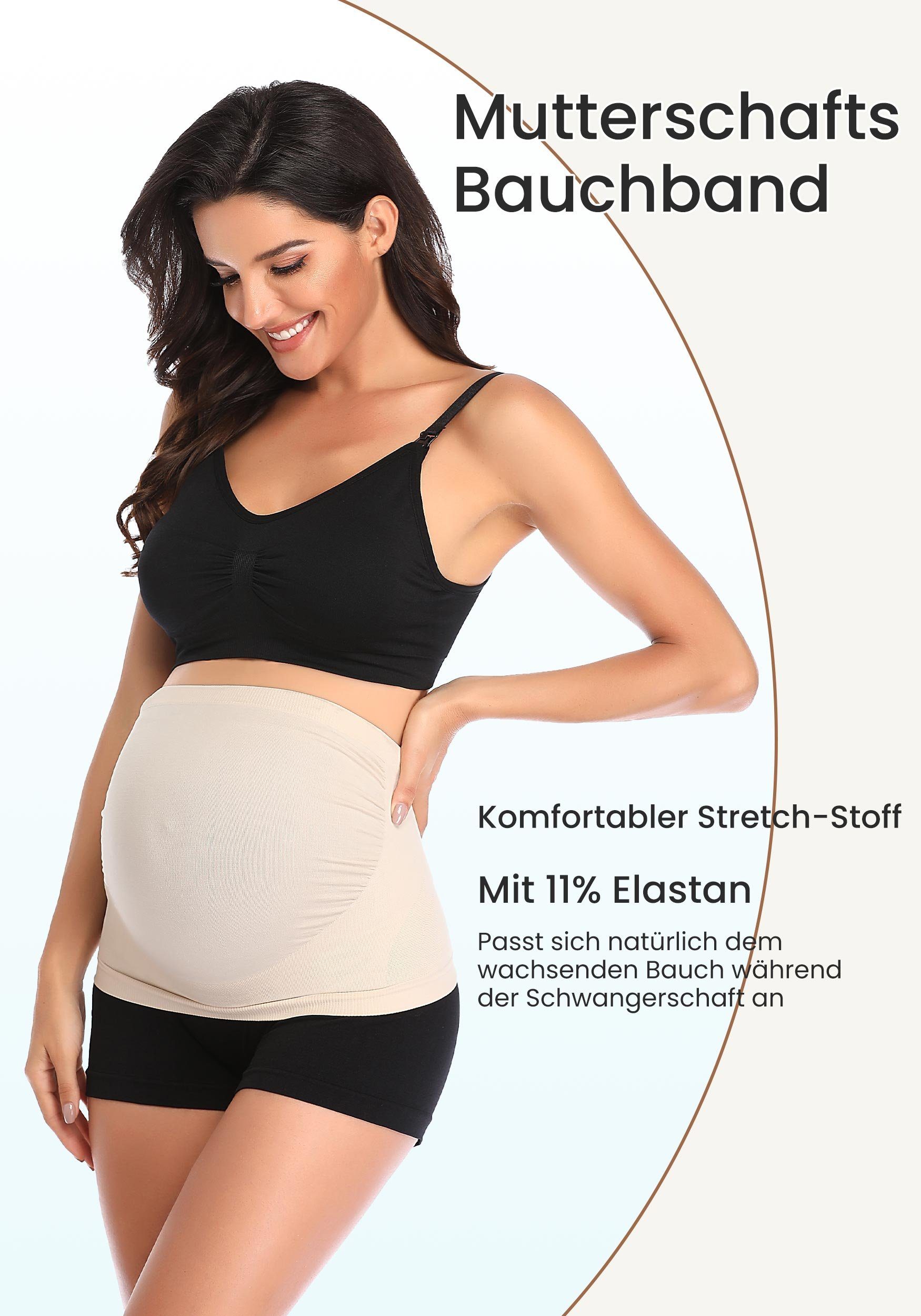 MAGICSHE Schwangerschaftsgürtel Atmungsaktiver Stretch-Rückenstützgürtel